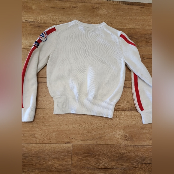 $268 Ralph Lauren Ski Logo Graphic Cotton Sweater Women's M Patch 1967 Downhill - Picture 13 of 13